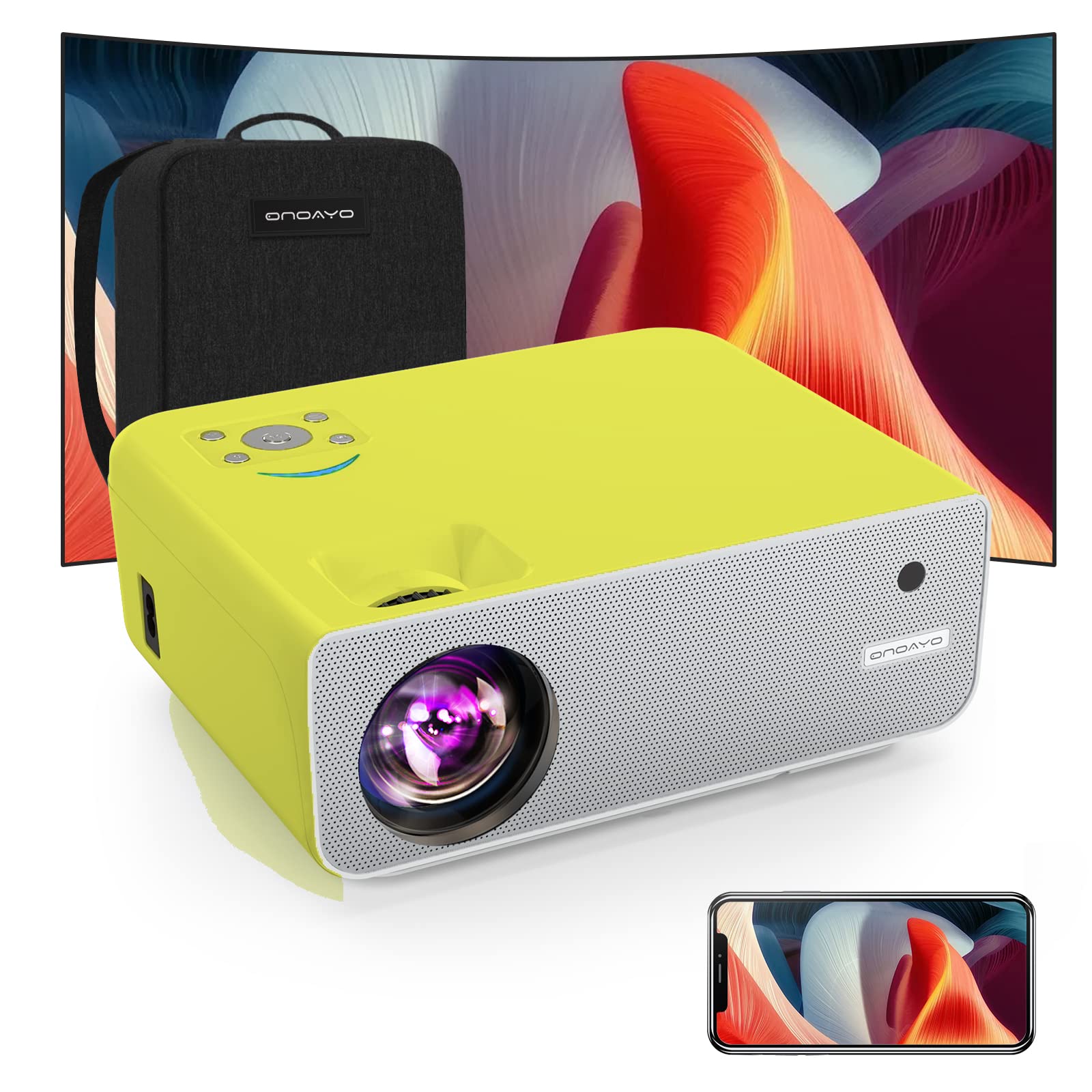 Electric-Focus] 4K Supported Projector with 5G WiFi and 5.1