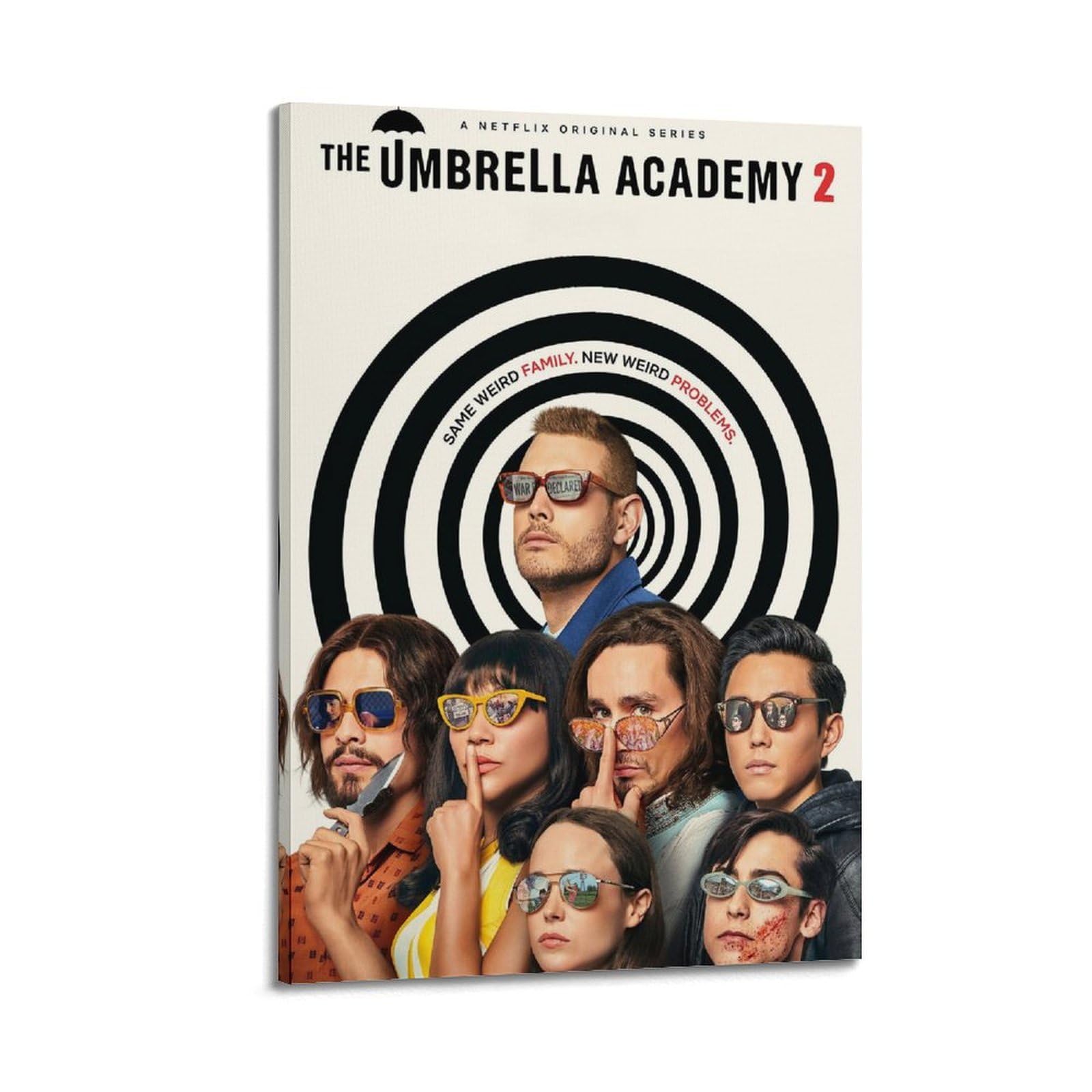SUDANGDIANZI Movie Poster The Umbrella Academy Canvas Poster And Wall Art Modern Family Bedroom Gym Office Decor Gift 20x30inch(50x75cm) Frame-style
