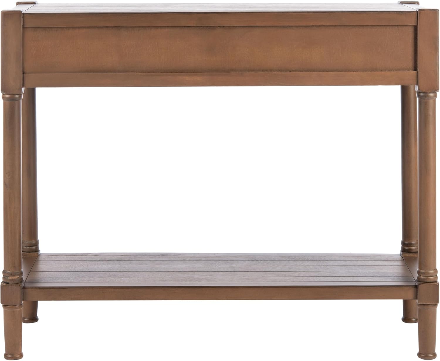 Safavieh Home Collection Filbert Brown 2-Drawer Bottom Shelf Console Table