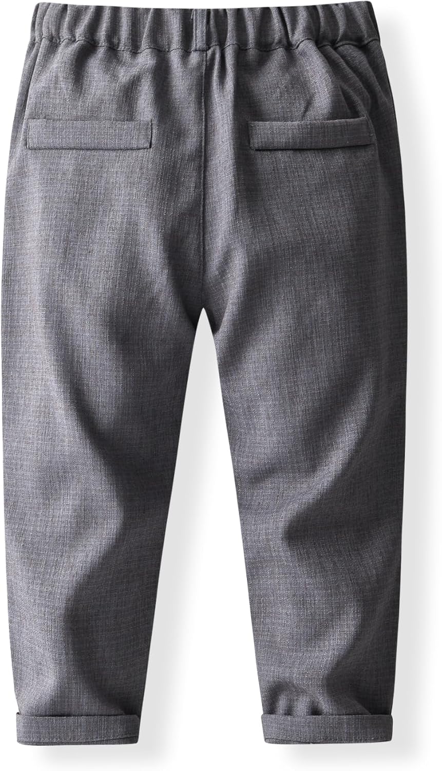 Baby Boys Gentleman Formal Suit Set with Vest, Pant, Shirt, and Bow Tie, Weding 4Pcs Outfit - Image 6