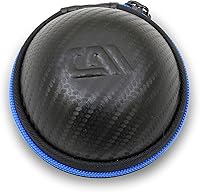 Vista 6 de CASEMATIX Funda de transporte negra con interior azul compatible con cámara Tamagotchi Pix interactiva virtual mascota, incluye solo funda