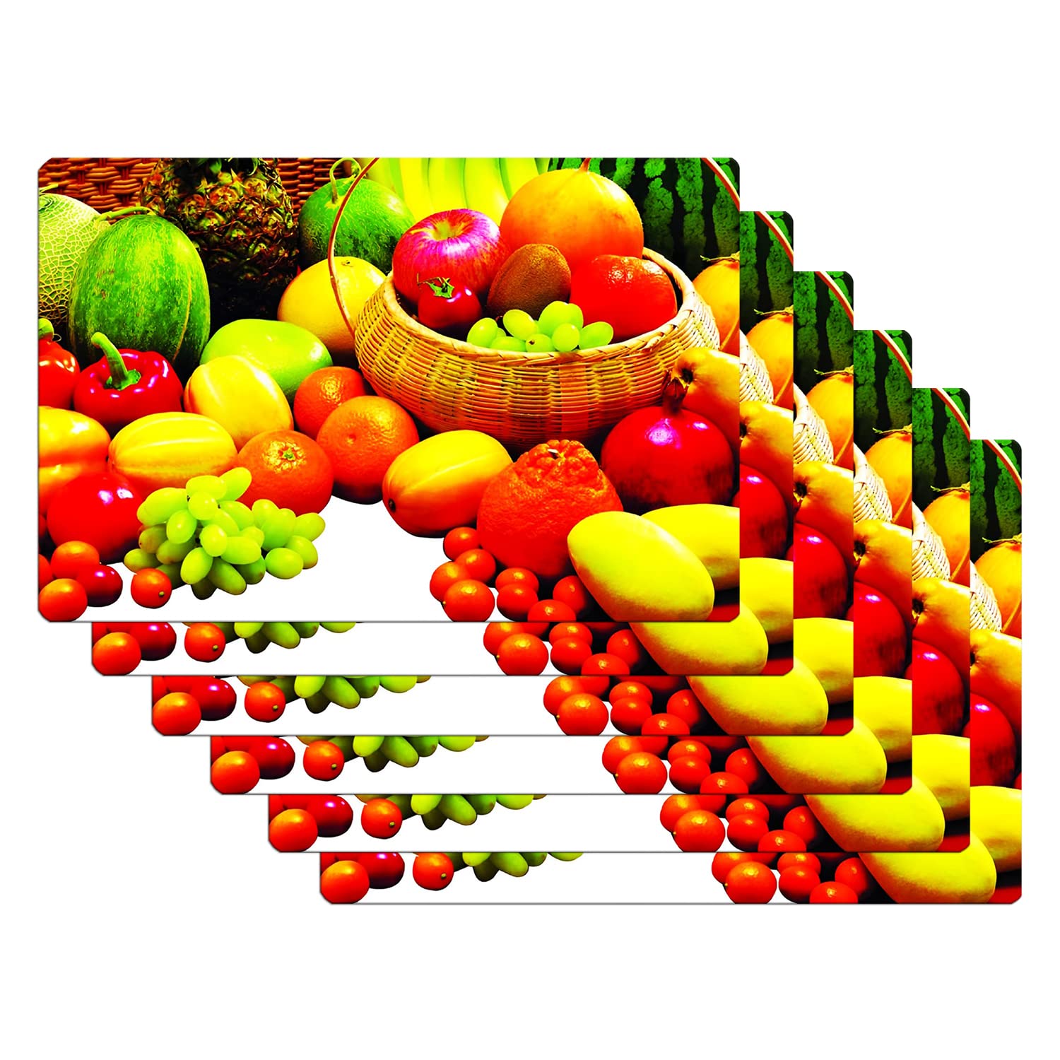 Kuber Industries Fridge Mats - Floral Design -17