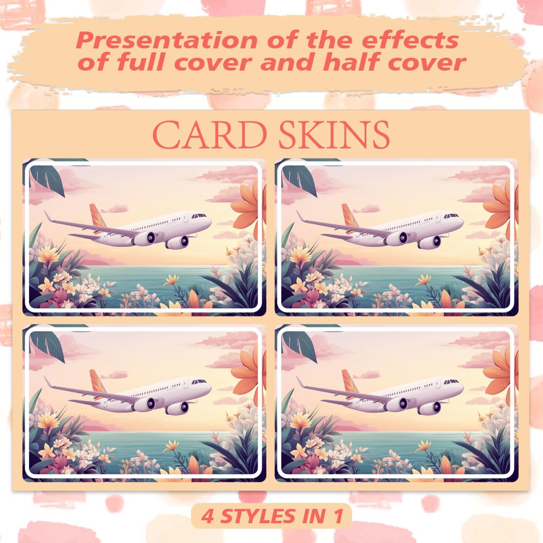 Peacoblue Bank Card Sticker Forest Butterflies Credit Debit Card Custom
