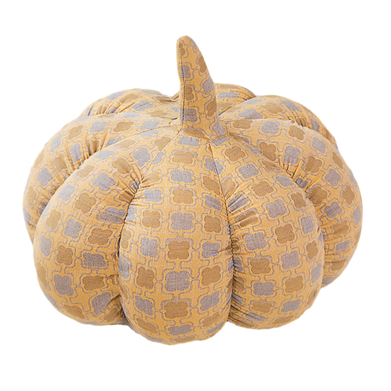 Tsophreniq Women's Yellow Pumpkin Throw Pillow Halloween Stuffed Toy Decorative Pillow Cushion Home Decor Soft Stuffed Dolls Thanksgiving Party Sofa Lumbar