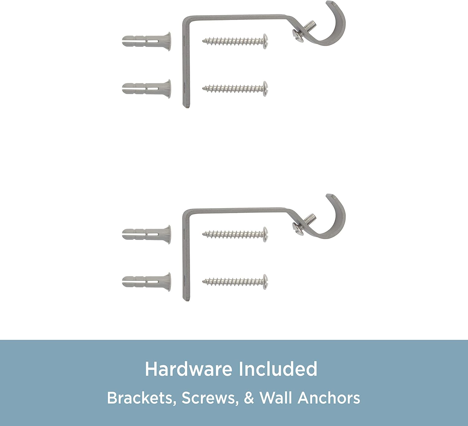 Kenney - 71631 Rachel Standard Decorative Window Curtain Rod, 28 to 48-Inch, Italian Pewter : Everything Else