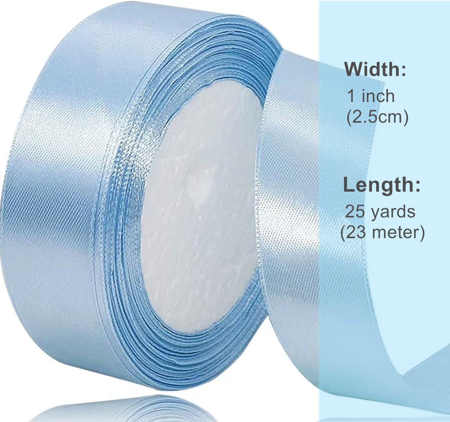 Gift Wrapping Ribbon 1 Inch Teal Green Satin Ribbon - 25 Yard Roll For ...