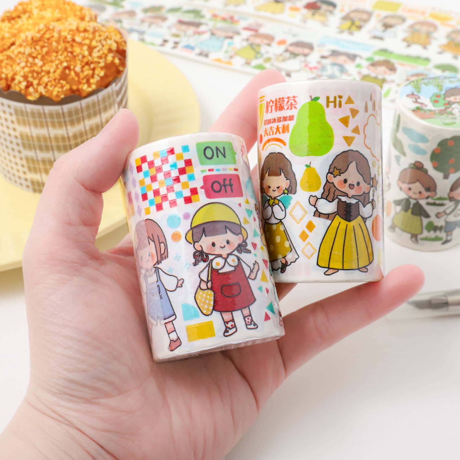 16 Rolek Zestawu Upominkowego Slim Washi Tape, Dekoracyjne TaśMy Papierowe O SzerokośCi 6,5 Cm Do Scrapbookingu, RzemiosłA Diy, Czasopism, PlanistóW, Scrapbookingu, Pakowania