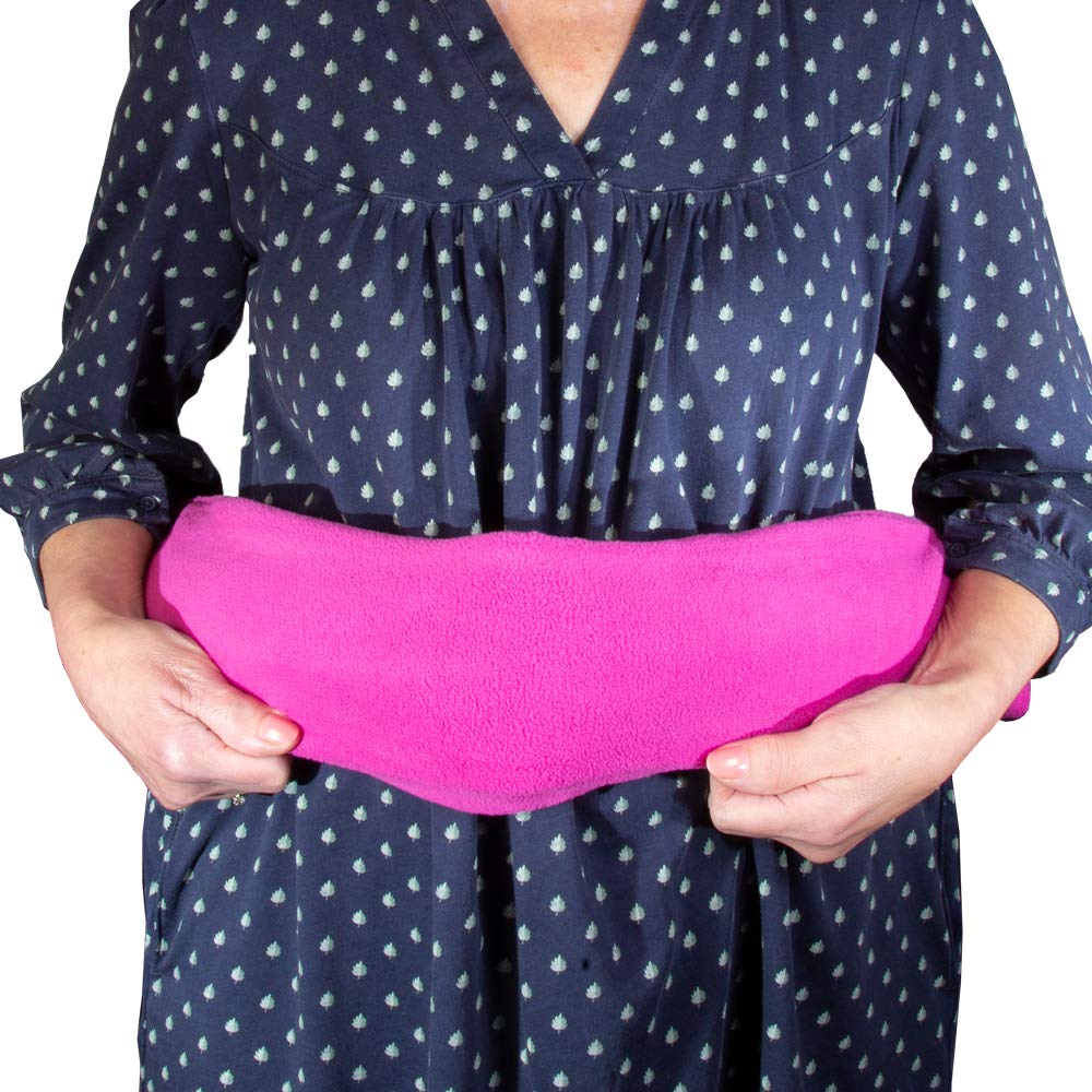 Hot Water Bottle Covered Long 75 cm, White, Medium - Image 4