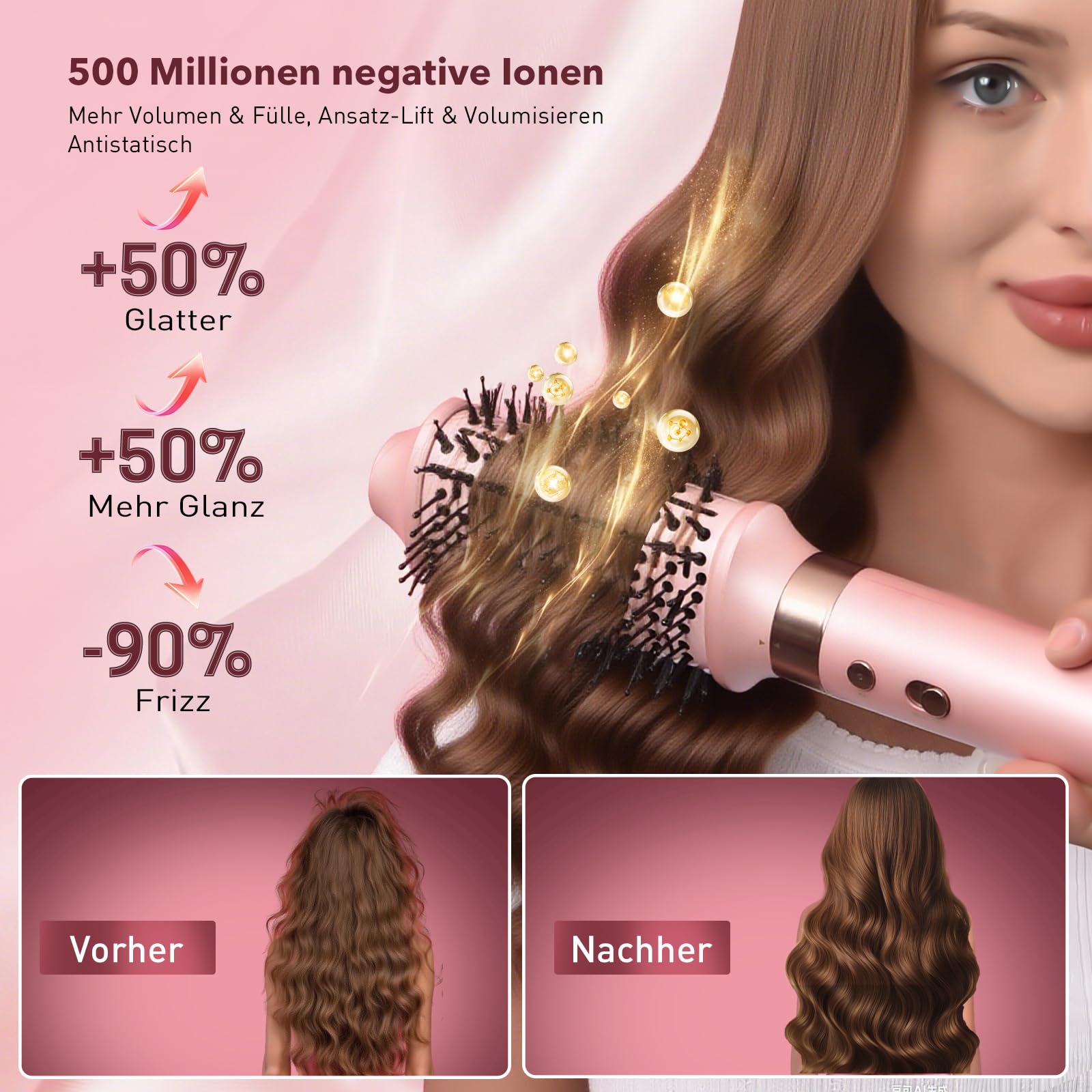 Mythsight StyleVibe 8-in-1 Airstyler mit Diffusor-Haartrockner, automatischen Lockenwicklern, Thermobürste, Reisetasche