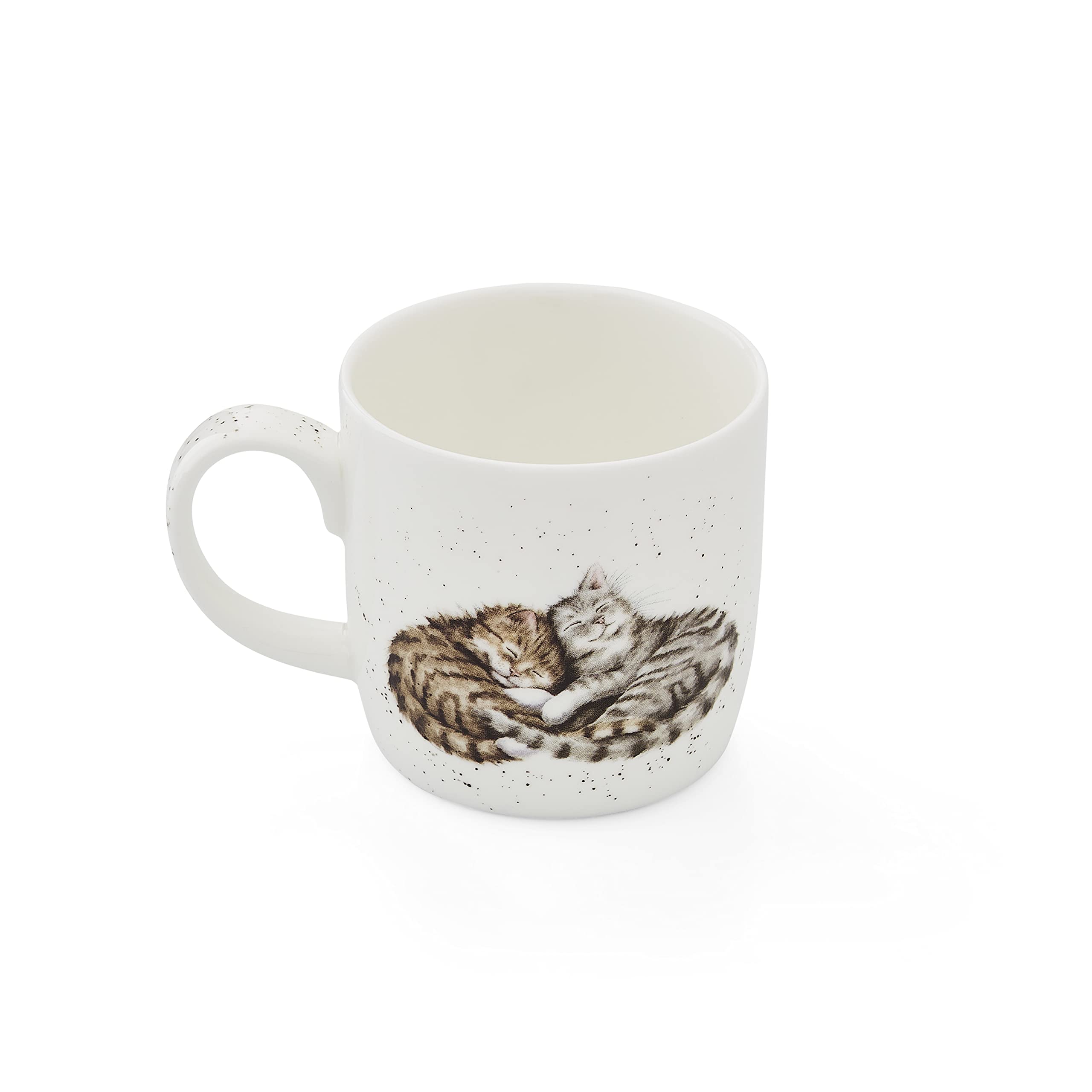 Set Tazza E Vassoio Royal Worcester Wrendale Designs – Gatto E Cane Di Halloween, Porcellana E Melamina