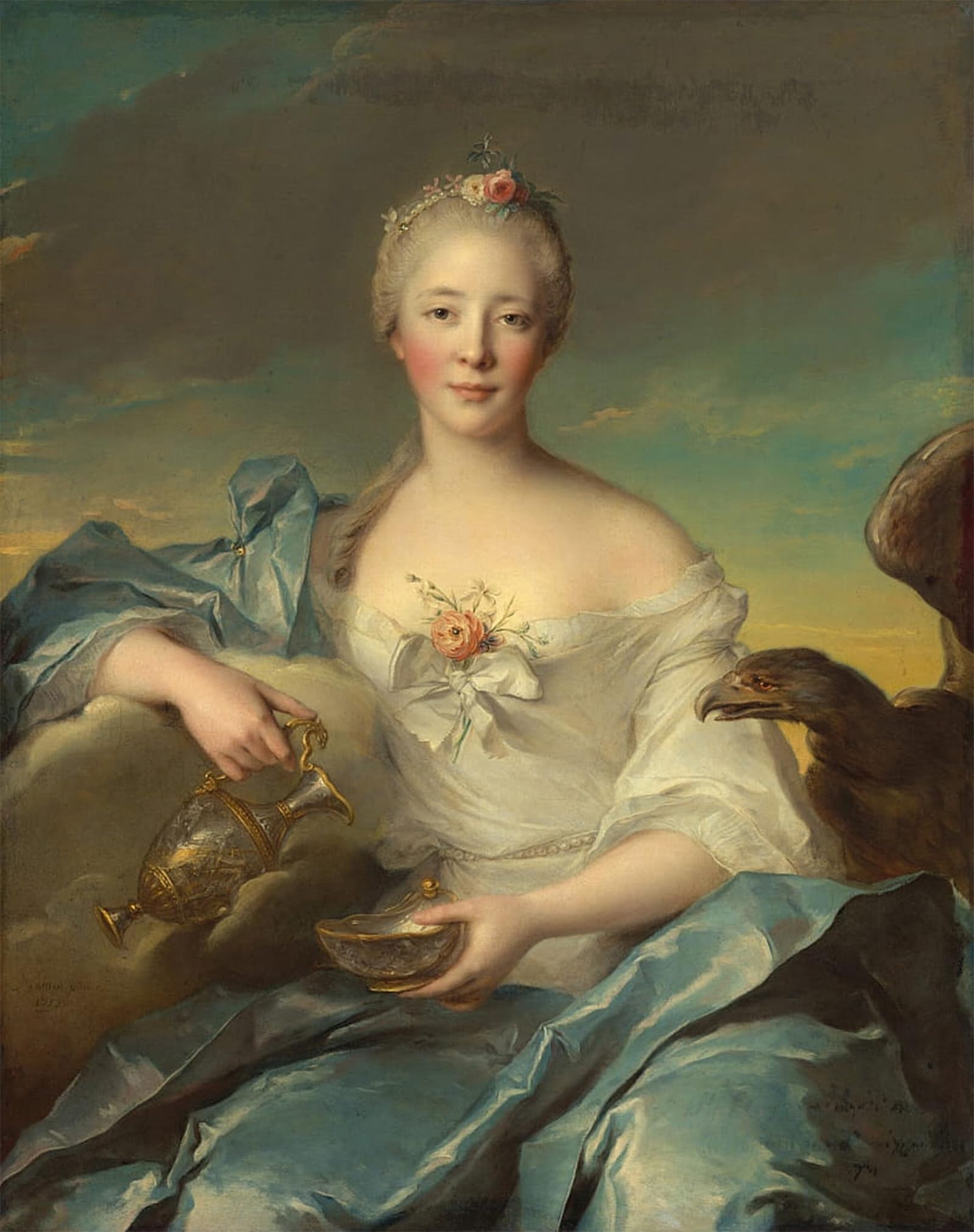 POSTERIIk Famous Print Pop Art Wall Art Graffiti Madame Le Fèvre De Caumartin by Jean Marc Nattier Art Prints for Home Decor 60x90cm