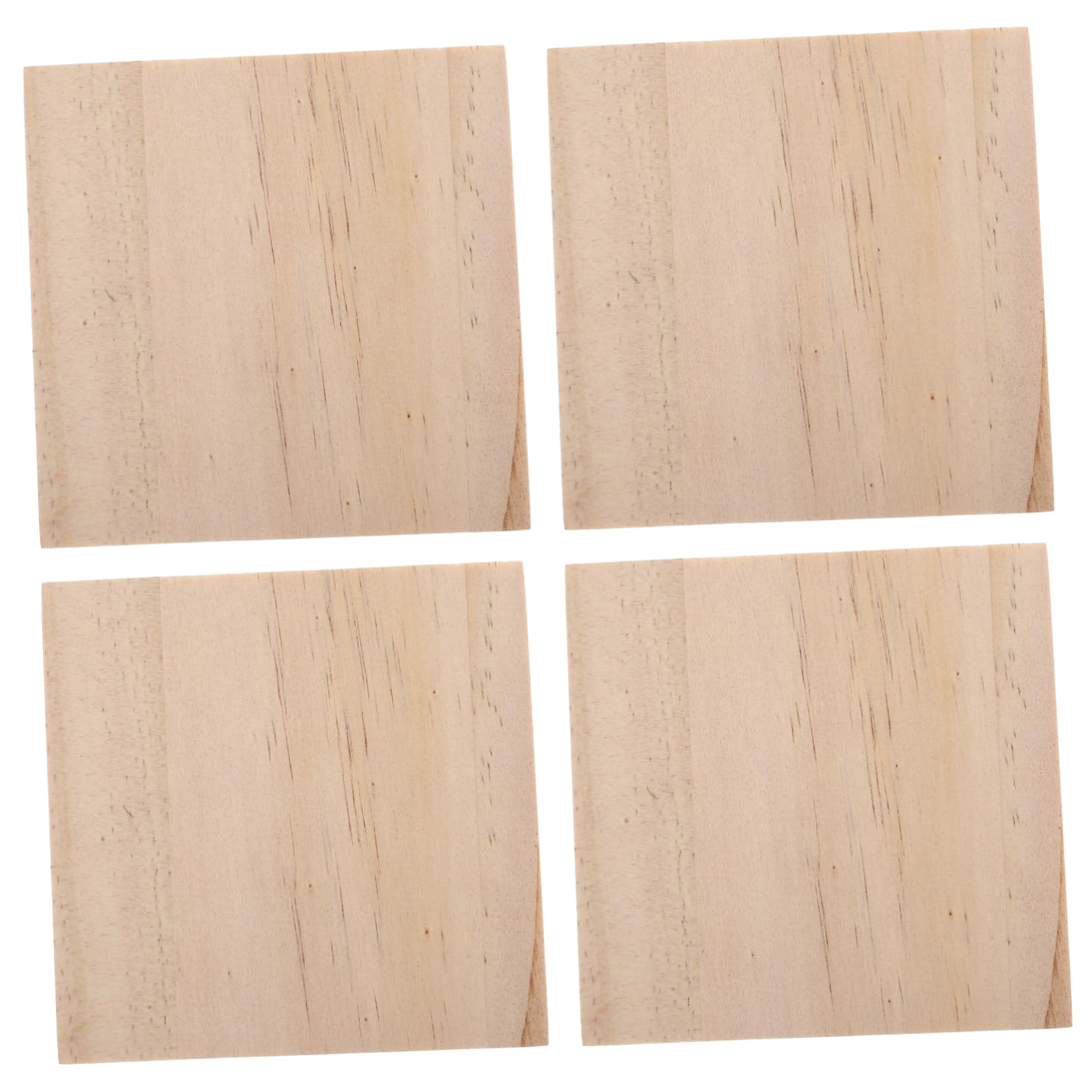 MERRYHAPY 4pcs Wooden Flowerpot Insulated Wooden Cup Mats for and Versatile Cup Pads for Tea Room and Garden Use