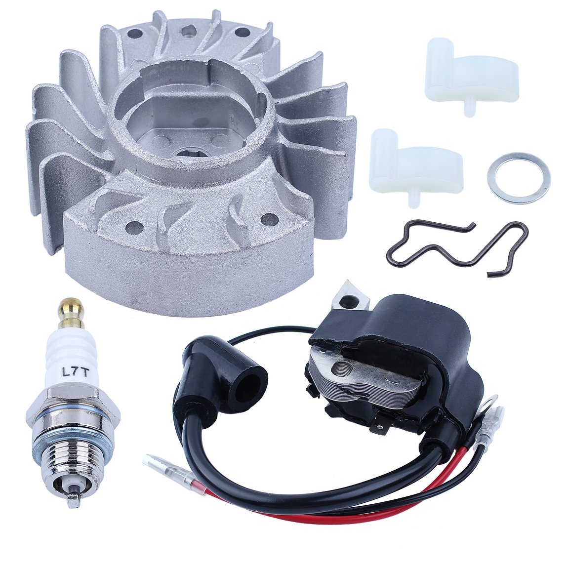 Rueda de Encendido Rueda de Encendido Pawl Kit para STIHL 017 018 MS170 MS180 MS 170 180 Motosierra con Repuesto de bujía