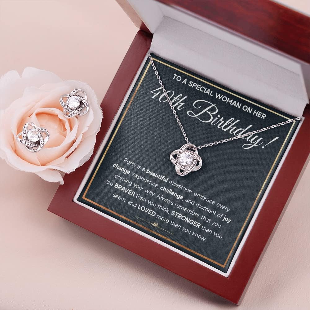 FG Family Gift Mall 40th Birthday Gifts Women, 40 Year Old Birthday Gift Ideas For Women, Best Gifts For 40 Year Old Woman, 40 And Fabulous Happy Bday For Women Turning 40 with Message Card and Gift Box