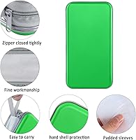 Vista 50 de Estuche para CD, capacidad para 80 unidades, para CD/DVD, cartera, de plástico duro, CD y DVD, carpetas de almacenamiento para automóvil, hogar