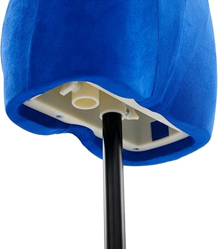 Miniatura 7 de Soporte de torso para maniquí femenino, 51-75 pulgadas de altura ajustable, forma de torso de maniquí con ruedas, tela de lino rodante, maniquí para