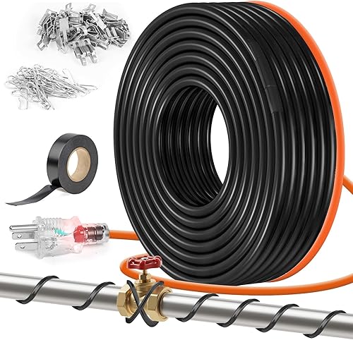 Miniatura 10 de Heat Tape - Cable de calefacción de deshielo, para tubos de metal o plástico, para proteger tuberías de agua contra la congelación, temperatura