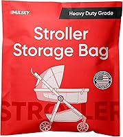 Vista 1 de Bolsa de almacenamiento para cochecito – Bolsa de cochecito resistente de 4 mil para mudanza y almacenamiento – Calidad premium – Impermeable, a