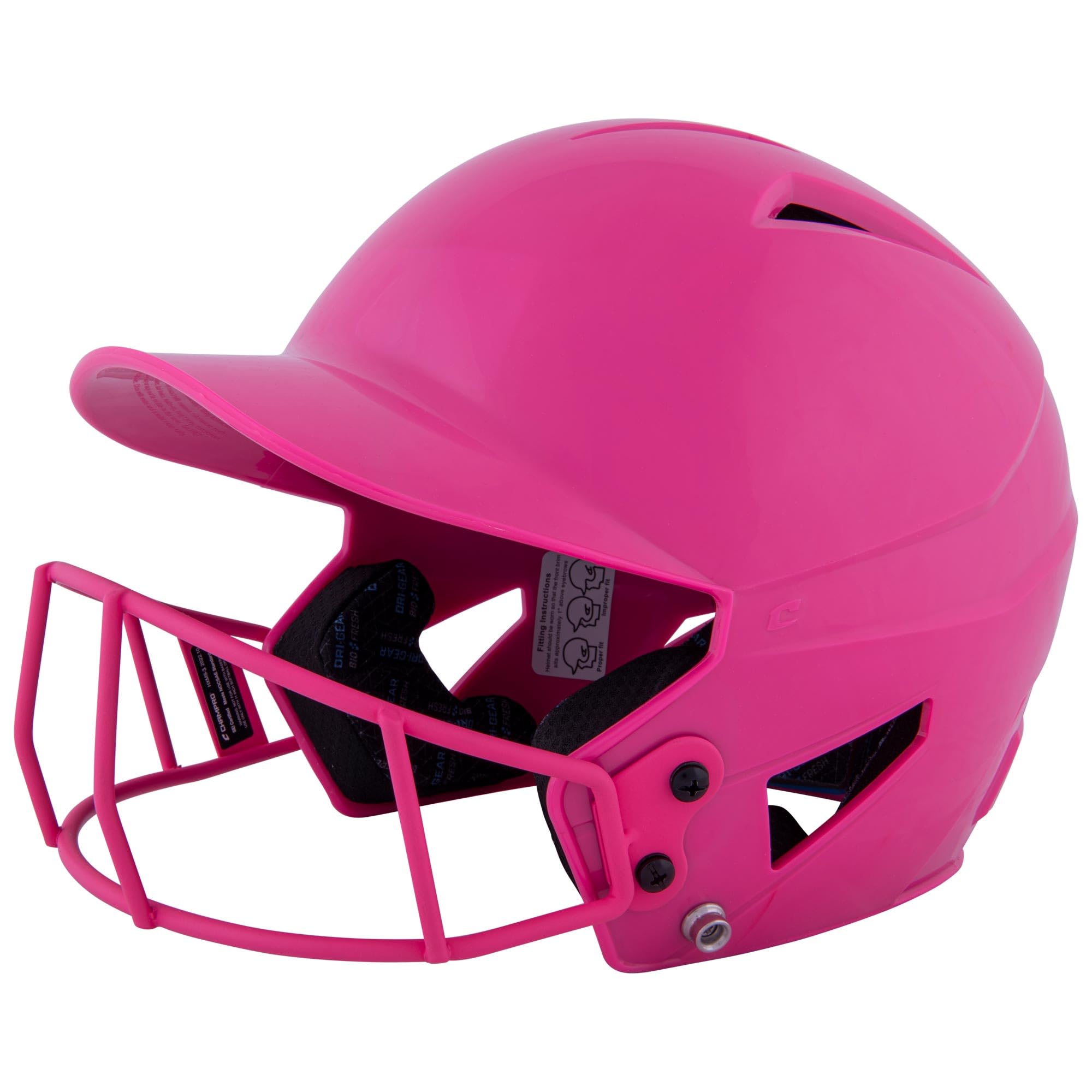 CHAMPRO HX Rookie Fastpitch - Casco de bateo de sóftbol con máscara facial para jóvenes y adultos de todas las edades