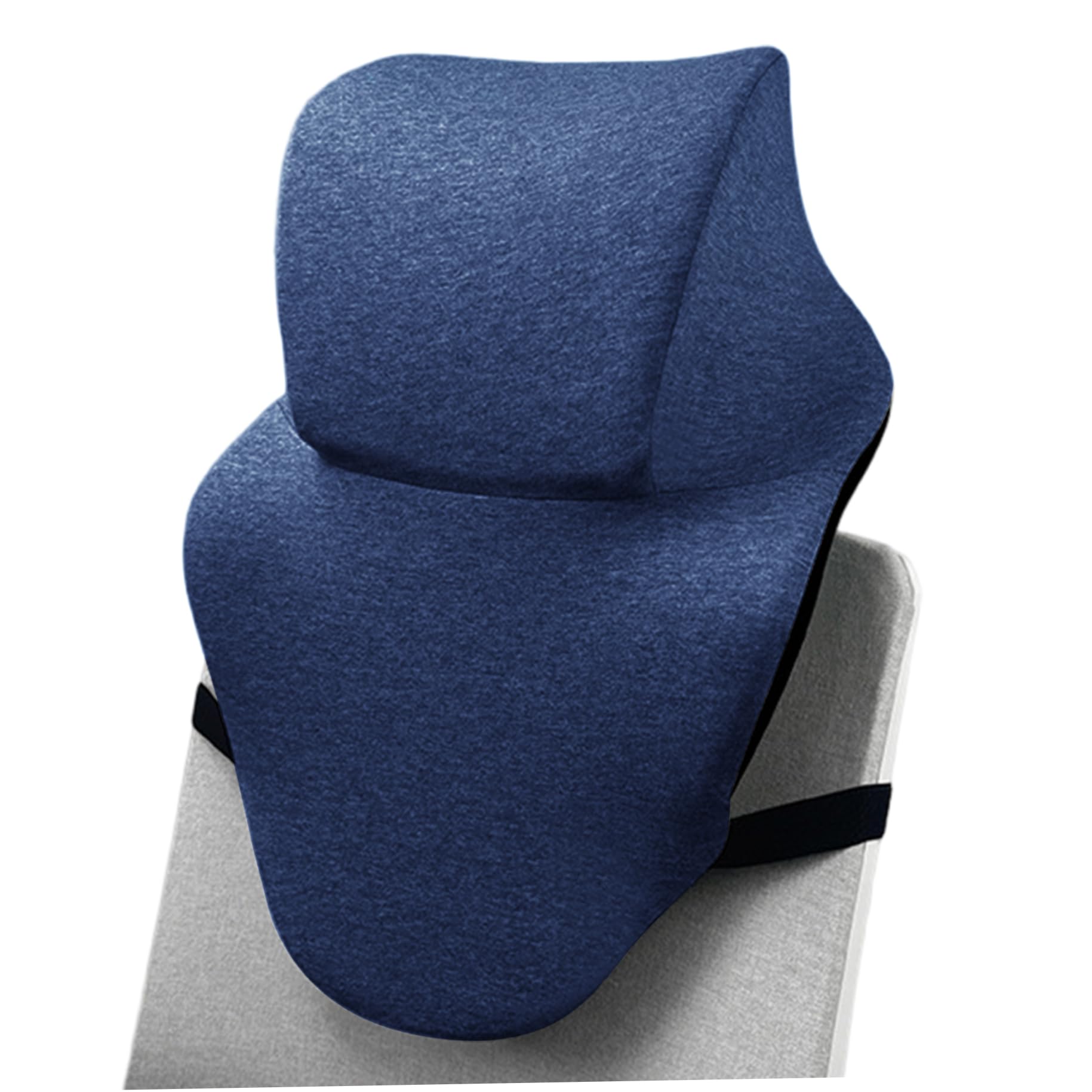 Peosaard Dark Blue Neck Support For Office Chair, Office Chair Headrest Attachment, Ergonomic Memory Foam Headrest, Comfort Neck Support Pillow For Working, Car, Sofa, Plane