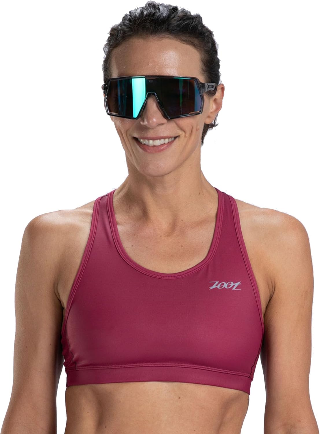 Zoot Women’s Core Tri Bra, Racerback High-Performance Triathlon Sports Bra for Swim, Bike, Run & UPF 50+ Protection