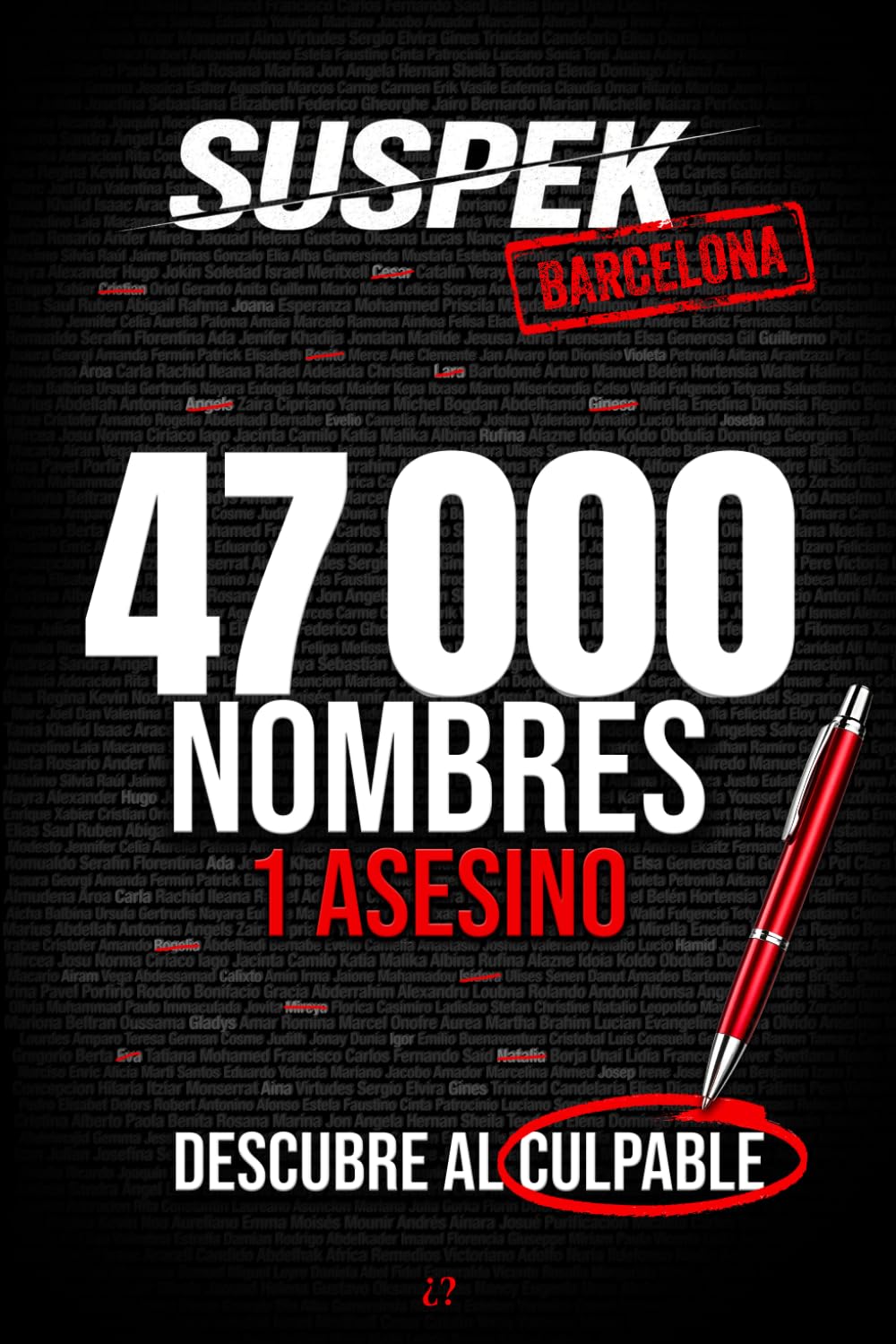 SUSPEK - Asesinato en Barcelona: 47 000 sospechosos, 17 indicios, 1 culpable. Libro juego escape game para adultos, novela enigma investigación criminal Murder Party | Expediente Nº02 (SUSPEK-ES)
