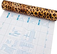 Vista 6 de Rollo de papel tapiz de 32.8 pies con estampado de leopardo, vinilo para despegar y pegar, papel de renovación de muebles, papel extraíble