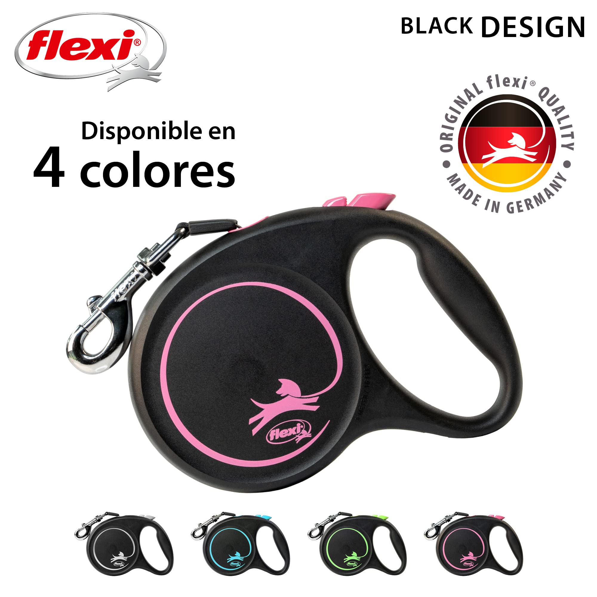Flex, Correa Black Design L Cinta 5M Rosa
