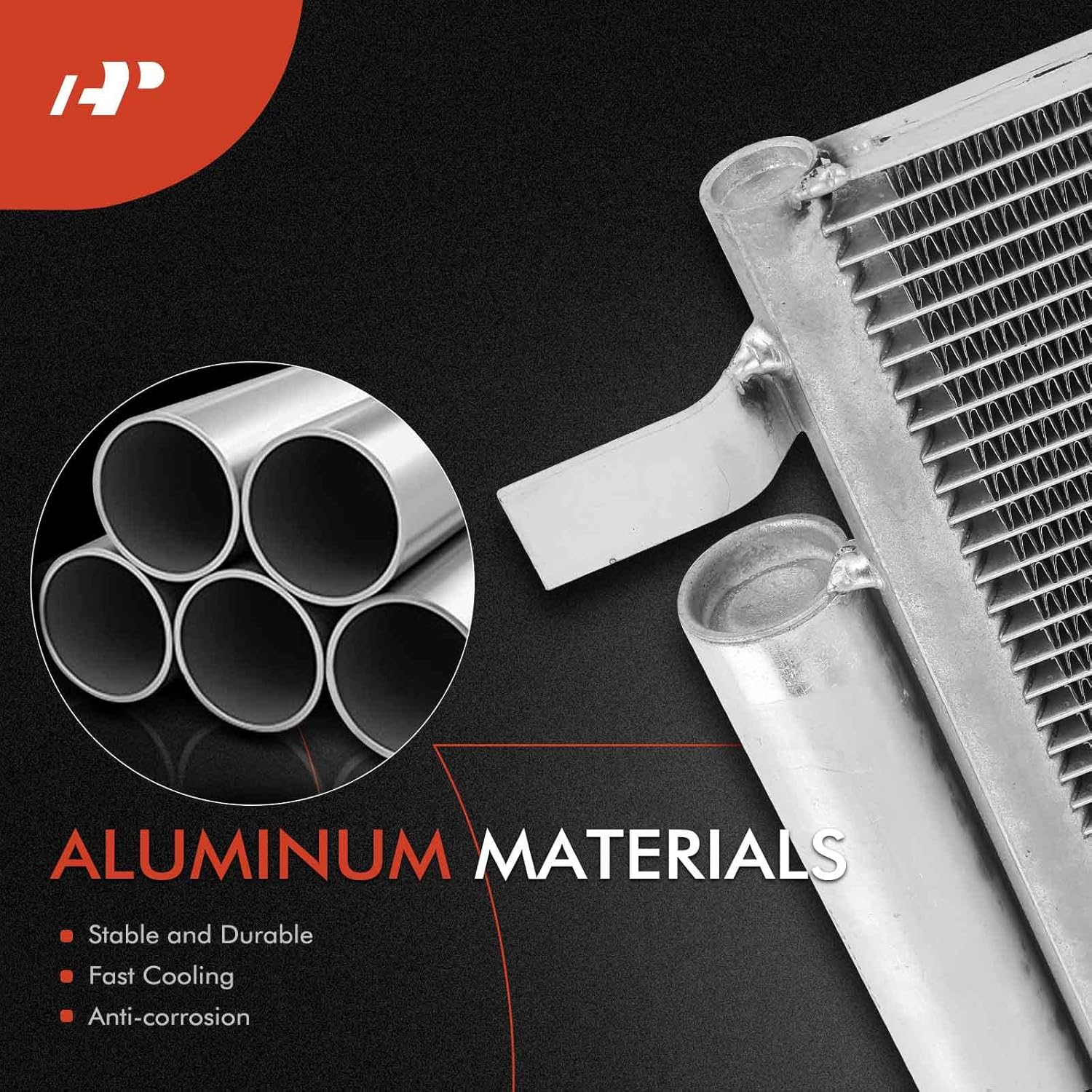 A-Premium Air Conditioning A/C Condenser Compatible with Kia K5 GT 2021-2024, 2.5L, Sedan, Replace# 97606L3300