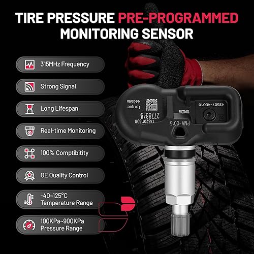 Vista 61 de BDFHYK Sensor TPMS mejorado 315Mhz Sistema de monitoreo de presión de neumáticos compatible con Toyota 4Runner Avalon Camry Corolla FJ Cruiser