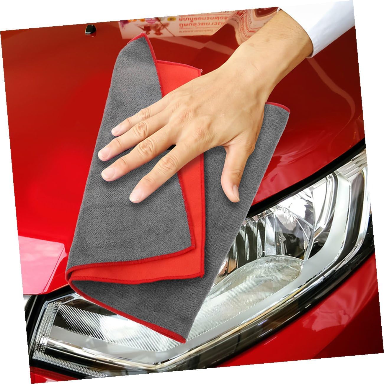 3pcs Car Drying Towels Set Super Absorbent Microfiber Chamois Cloths for Auto Washing and Detailing, Reusable Soft Car Wash Towels for Exterior Drying