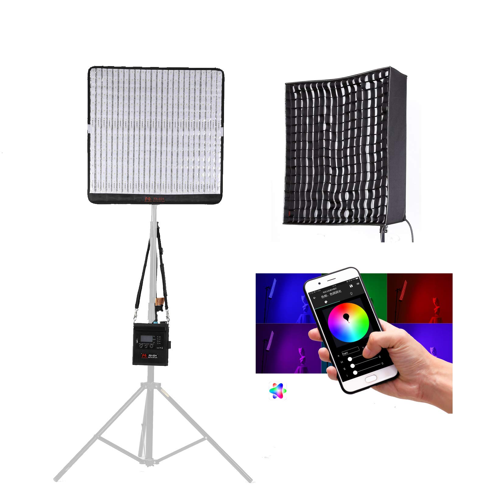 Amazon.com : Falcon Eyes New Version RX-824 RGB 150W 2800K-10000K