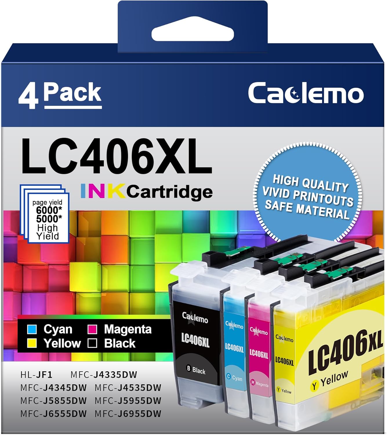 LC406XL Ink Cartridges for Brother Printer for Brother