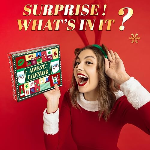 Miniatura 2 de Calendario de Adviento de maquillaje 2024, kit de regalo de maquillaje sorpresa de Navidad de DE'LANCI para mujeres, calendario de cuenta regresiva
