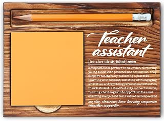 Thank You Appreciation Gifts for Teacher Assistant, End of Year TA Gifts from Students Teachers, Going Away Gifts Retirement Gifts for Teacher Assistant Self-Stick Note Pad Holders-LBB63