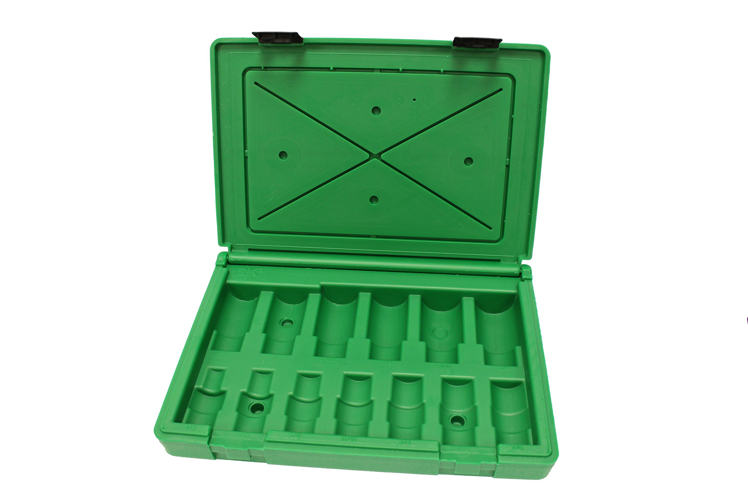 SKHand Tool ABOX-34300 Blow-molded replacement case for 34300 1/2" Drive Swivel Impact Socket Set, Green