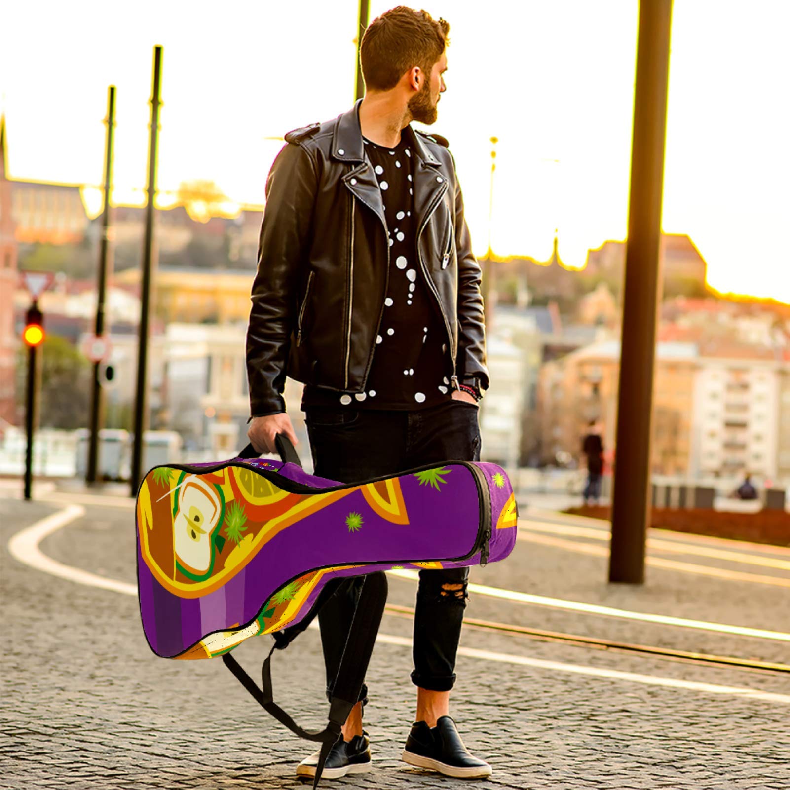 Bolsa de guitarra impermeable con cremallera suave para guitarra, bajo, acústico y clásico, para guitarra eléctrica, sangria, bebida tradicional española
