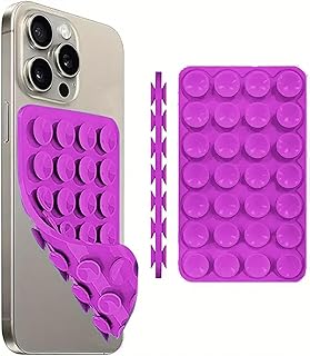 لازقة تثبيت للهاتف المحمول على أي سطح، تصميم مبتكر مع 15 لونًا مختلفًا - تصلح لجميع انواع الهواتف (موف)