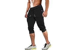 MAGCOMSEN Men's Capri Pants for Versatile Fitness and Style