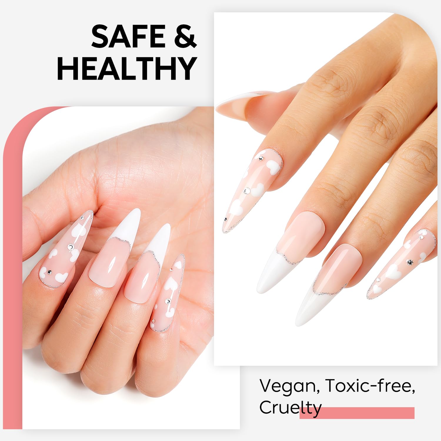 AIMEILI Nail Prep i podkład i lakier nawierzchniowy do żelu, dehydratora i podkładu i lakieru półtrwałego do paznokci zestaw 4 x 10 ml