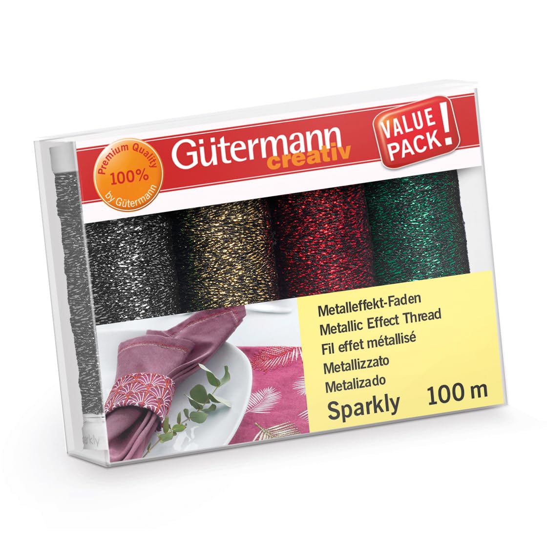 Gütermann Thread Set, Polyester, Multicolor, 100m