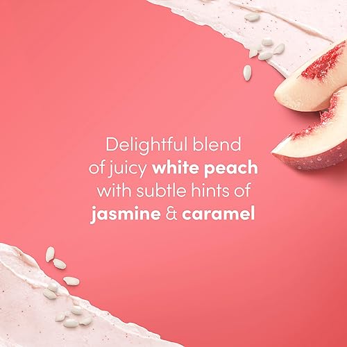 Miniatura 5 de Dove Exfoliante corporal de melocotón blanco y arroz triturado, 3 unidades para una piel visiblemente sedosa y nutrida, con  de crema hidratante,