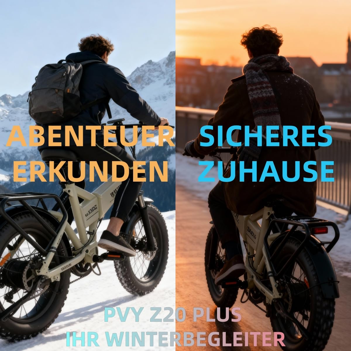 VTT Électrique Adulte - Fat Bike 20x4.0 Pneus Larges - Moteur 100 Nm, Autonomie 120 km, Batterie Amovible - Freins à Disque Hydrauliques, Phare 1200 Lumens - Suspension Intégrale, 7 Vitesses (Beige)