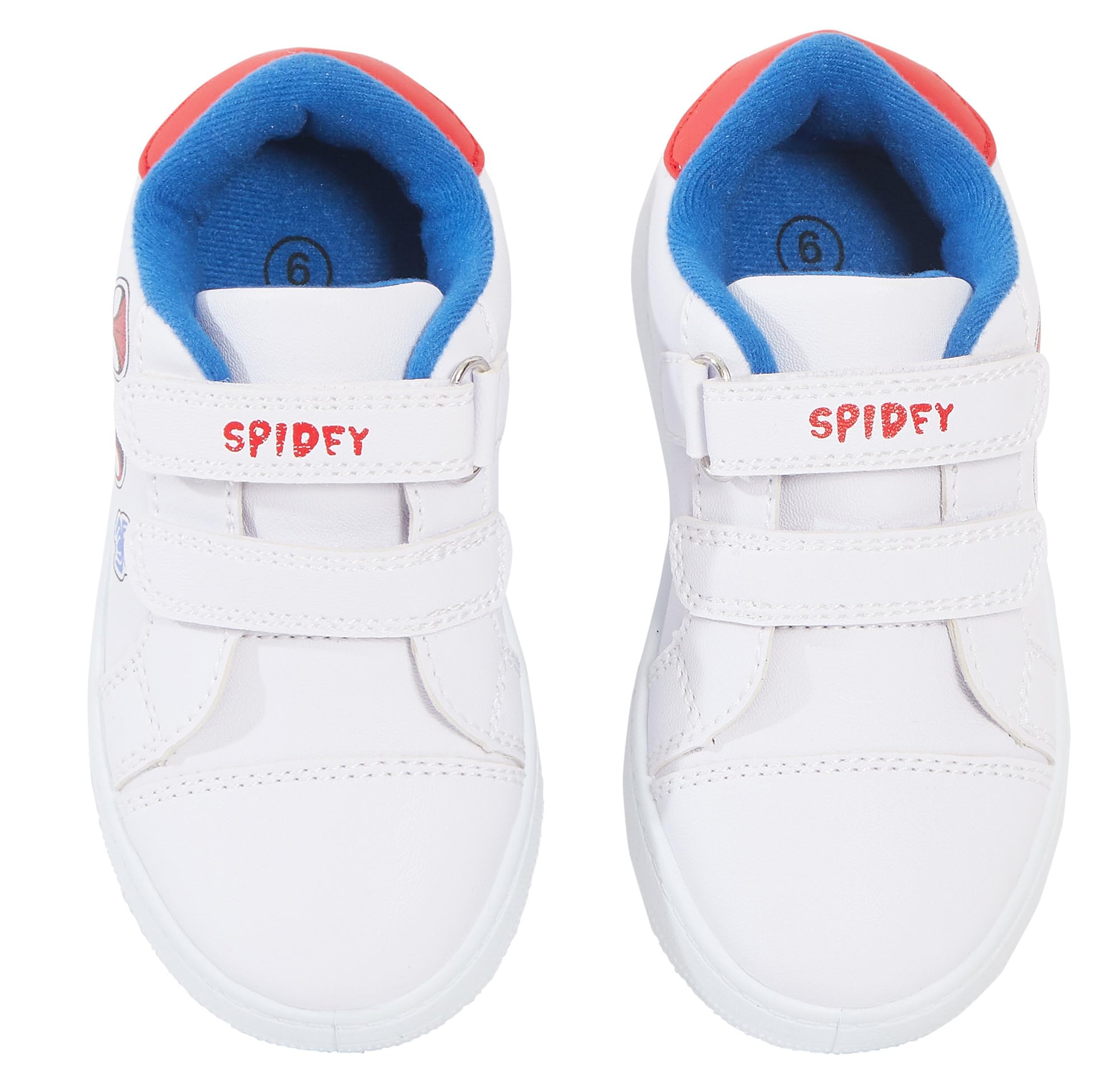 Kids Spidey and His Amazing Friends sneakersy chłopcy dziewczęta białe łatwe w dotyku zapięcie na co dzień czółenka buty do biegania trampki