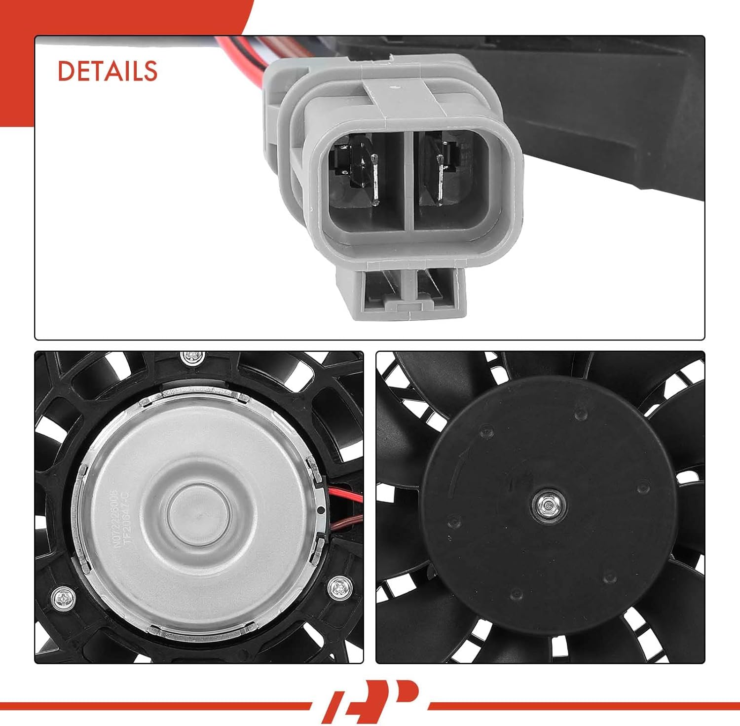 A-Premium A/C Condenser Fan Assembly Compatible with Select Chevrolet Models - Tracker 1999 2000 2001 - Replace# 91177108, 9556067D10