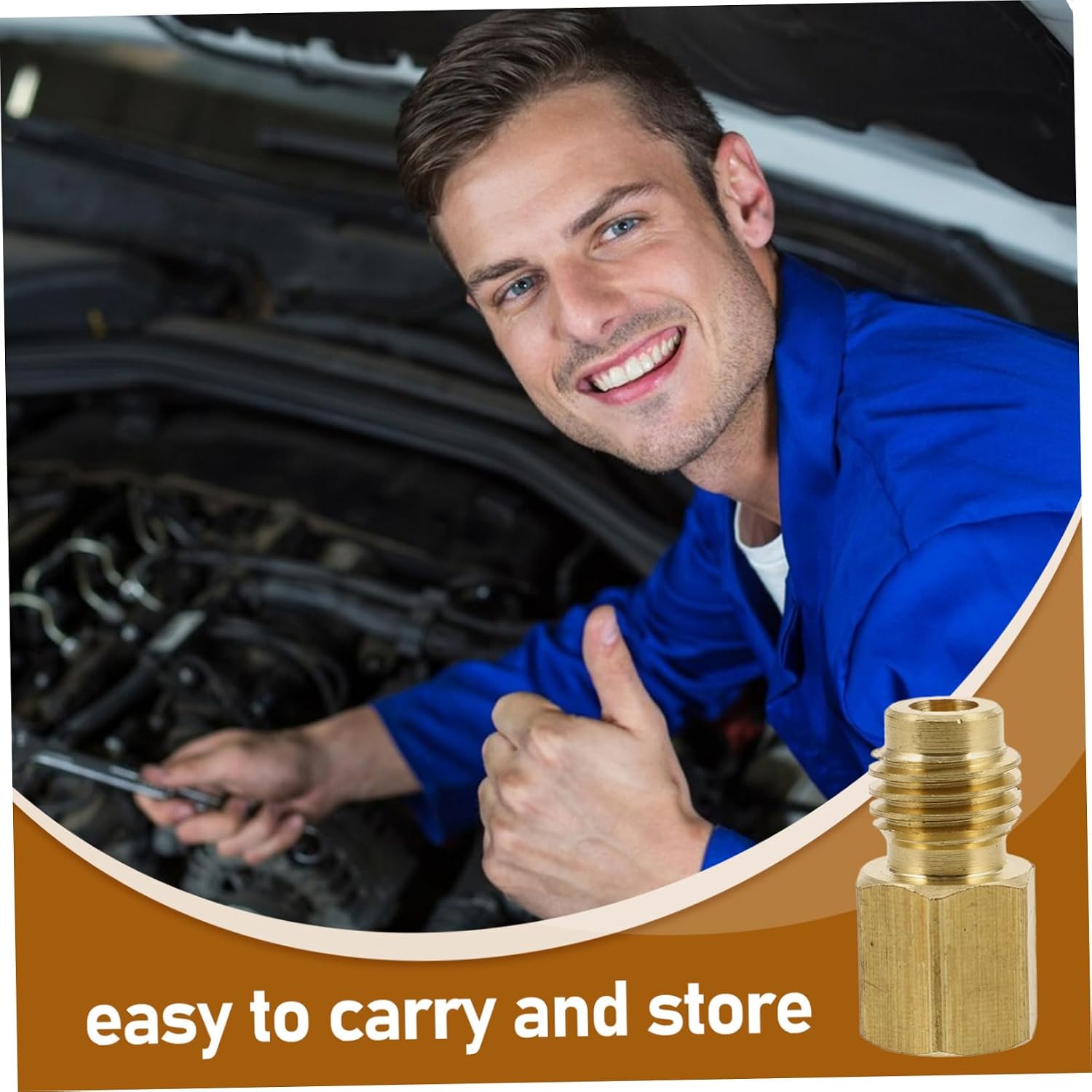 Refrigeration Adapter Tank Fitting for Systems Copper Construction Easy Installation and Secure for Safe Access