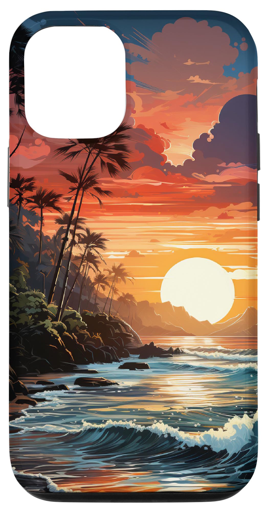Amazon.com: iPhone 12/12 Pro Hawaiian peach blue sunset