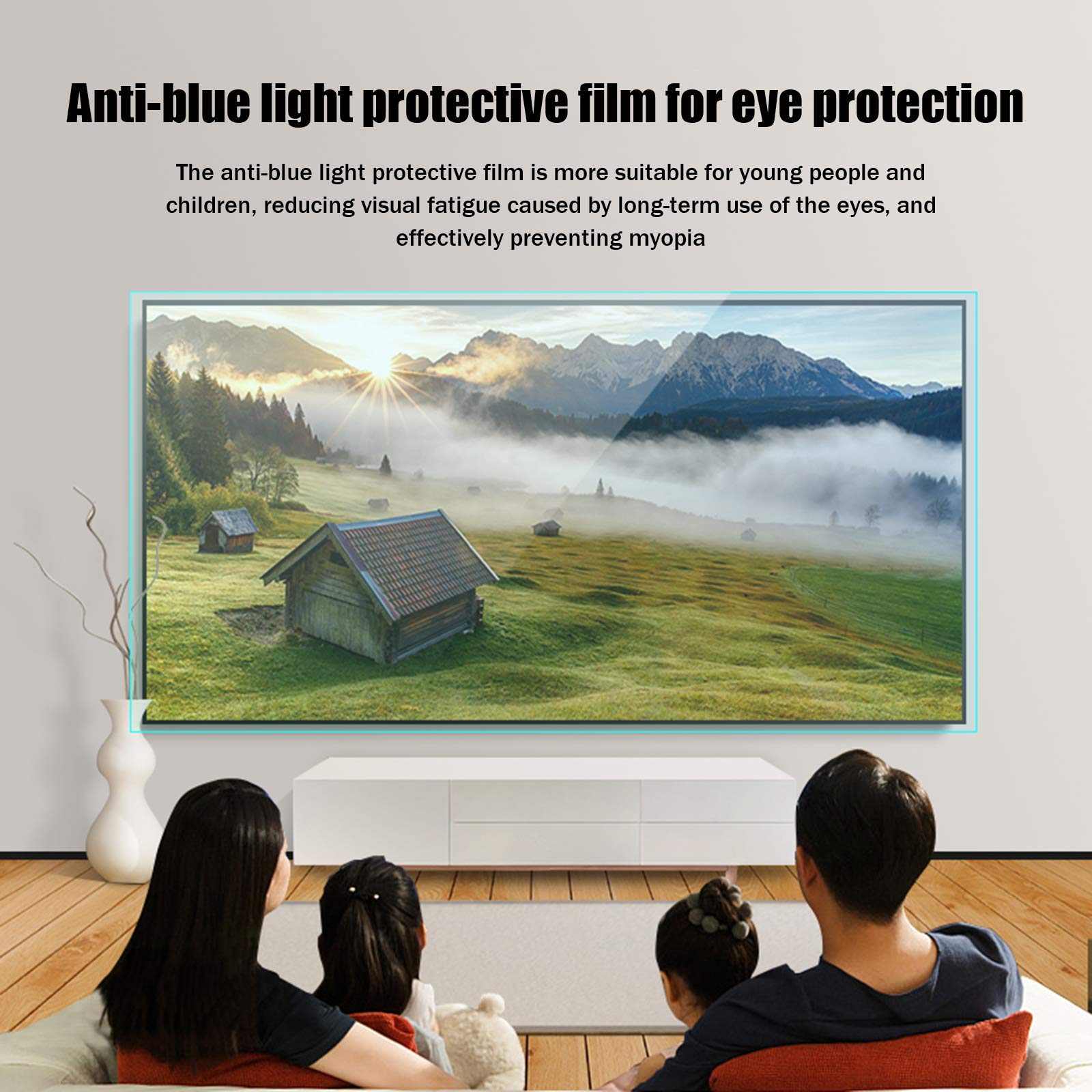 Pellicola Salvaschermo per TV LCD con Protezione dalle Radiazioni - Pellicola Protettiva Opaca Antiriflesso/Tasso Antiriflesso Fino al 90% 40 Pollici [883 * 495 Mm]