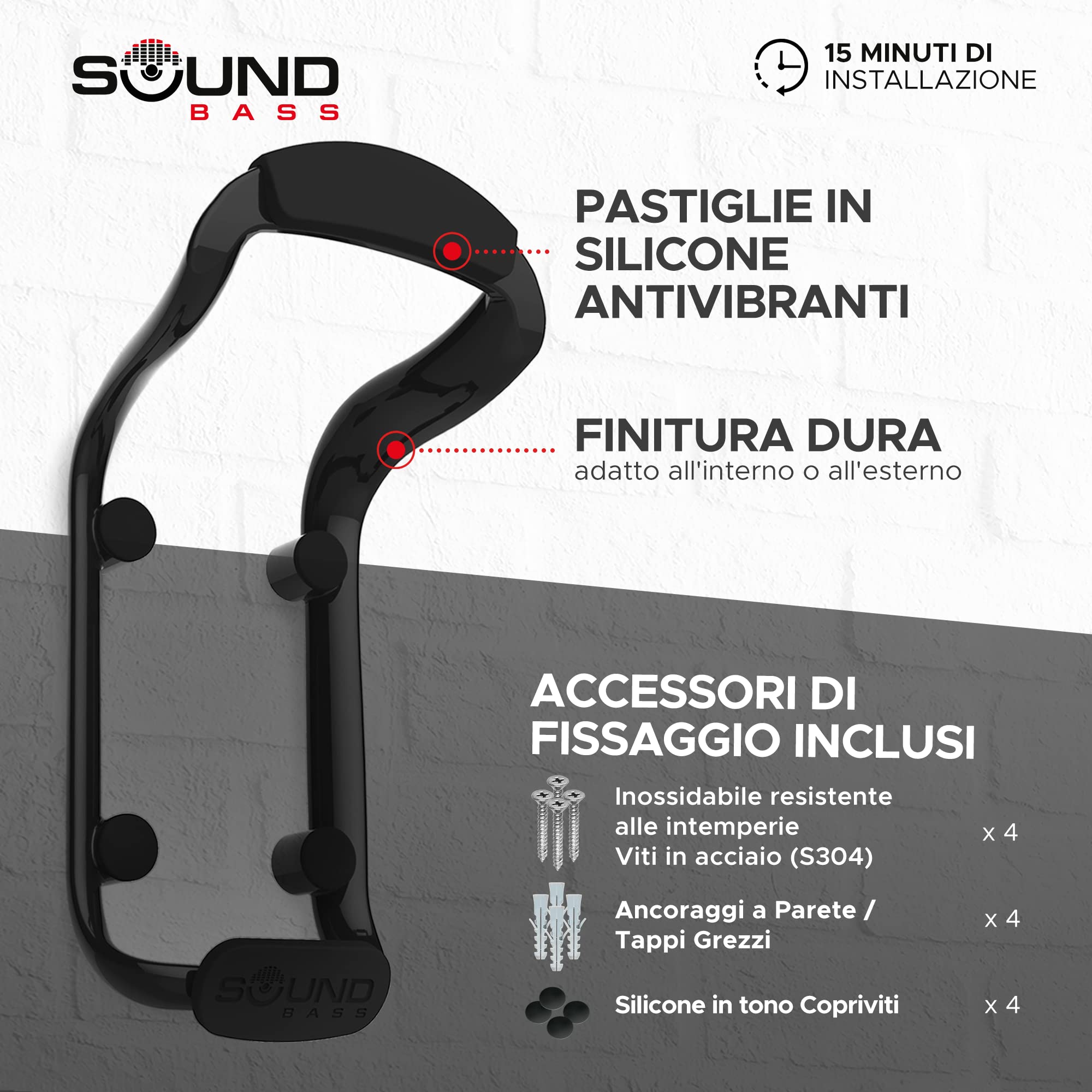 Staffa Per Sonos Move/Move 2 - Montaggio A Parete, Resistente Alle Intemperie, Verde - Foto 4