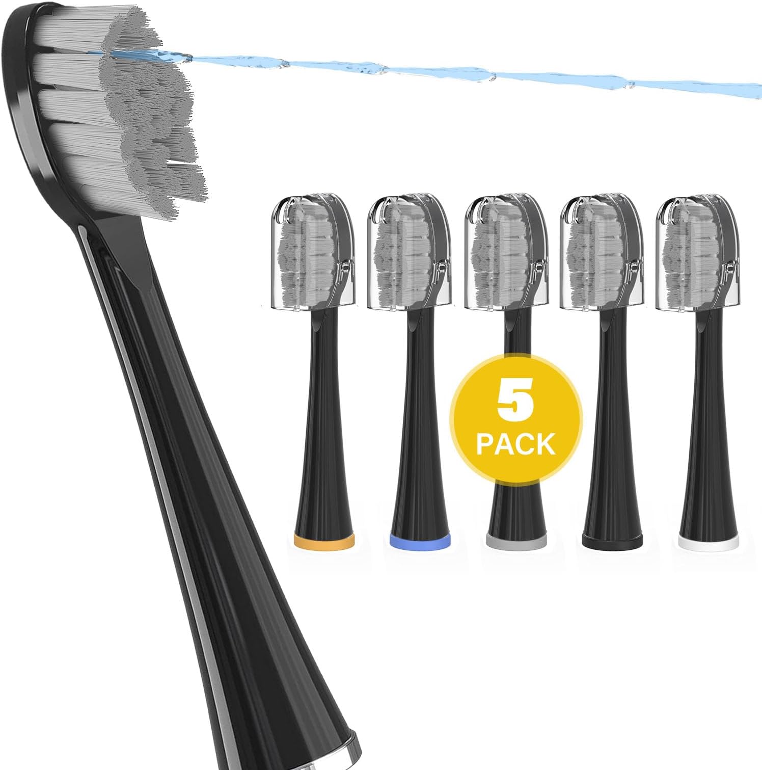 6 Count Replacement Brush Heads for Waterpik SonicFusion